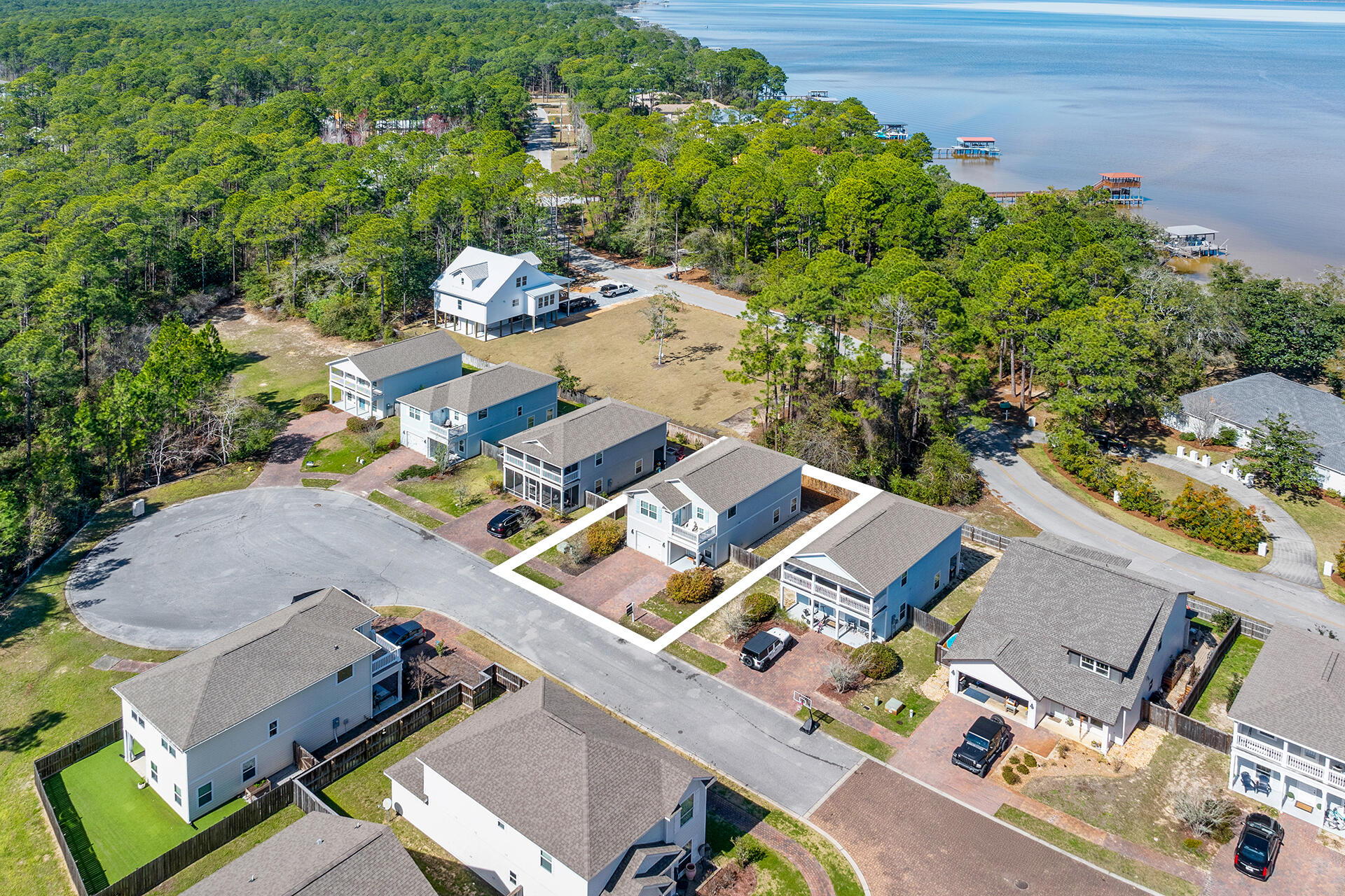 52 Tranquility Lane Santa Rosa Beach, FL 32459 - Photo 7 of 31 an aerial view of a house with a yard