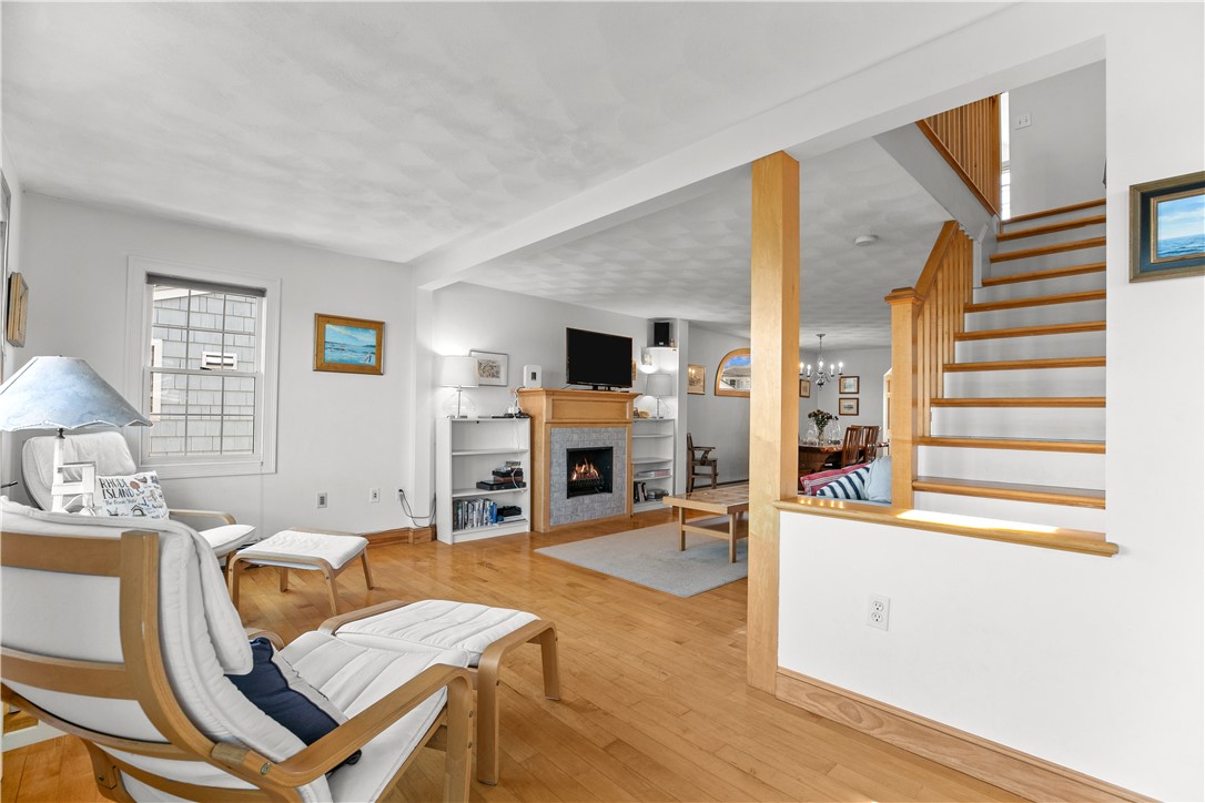 309 Riverside Street Portsmouth, RI 02871 - Photo 17 of 48 View from Living Room to second level