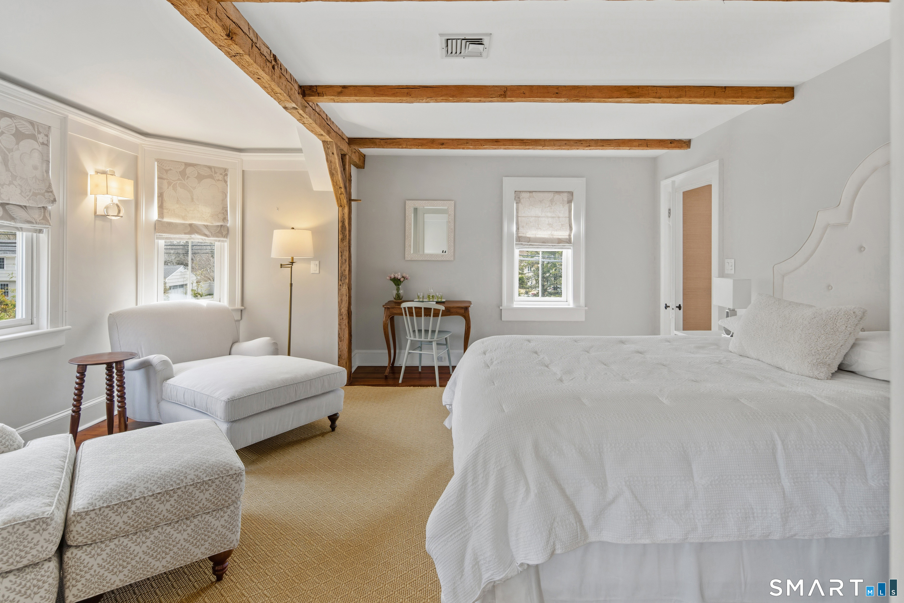 5 Middlesex Road Darien, CT 06820 - Photo 24 of 33 With ensuite bath. Natural wood beams