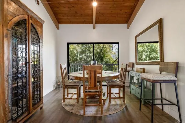 601 Neptune Avenue Encinitas, CA 92024 - Photo 19 of 36 a view of a dining room with furniture window and outside view