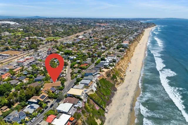 601 Neptune Avenue Encinitas, CA 92024 - Photo 33 of 36 an aerial view of residential houses with outdoor space