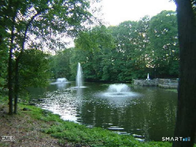 a view of a lake with houses