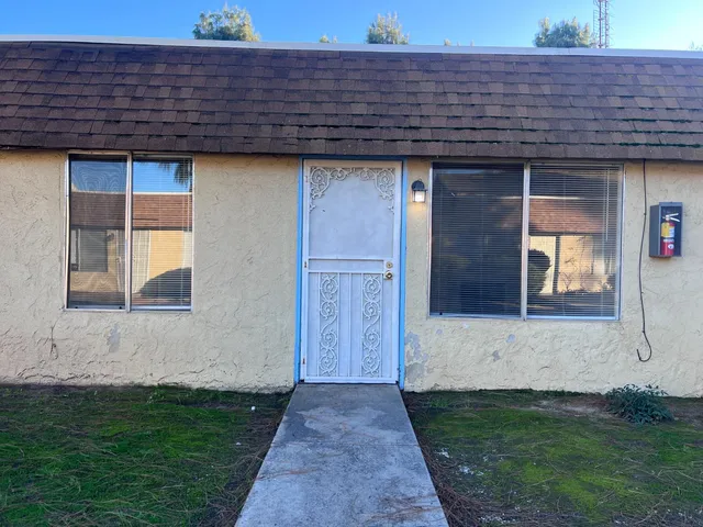 a view of front door of house