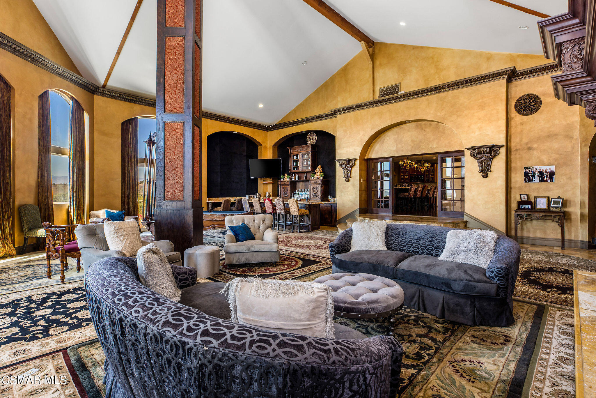 15660 LaPeyre Road Moorpark, CA 93021 - Photo 65 of 84 a living room with furniture fireplace and a large window
