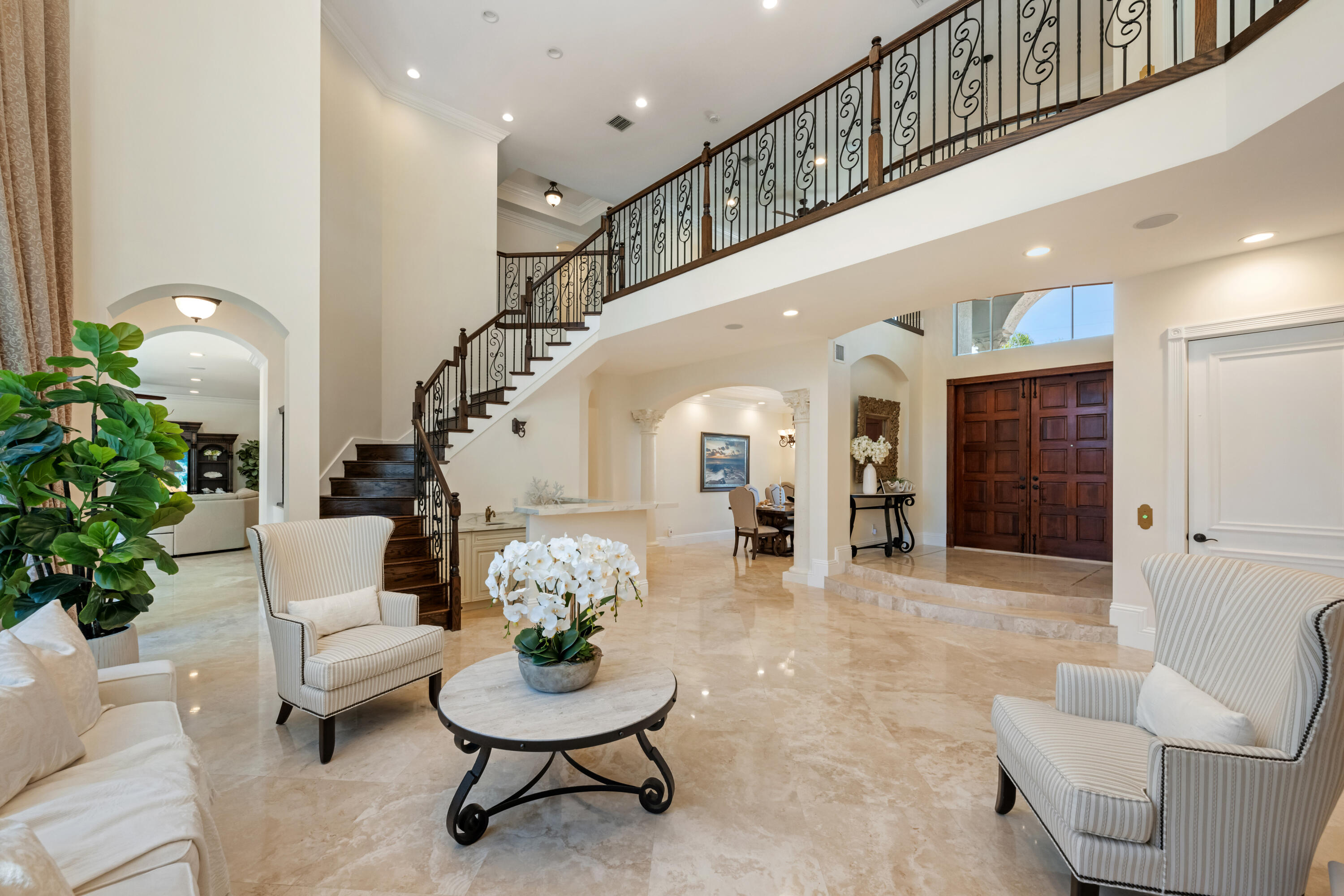 712 Northeast 71st Street Boca Raton, FL 33487 - Photo 8 of 97 a living room with furniture and a potted plant