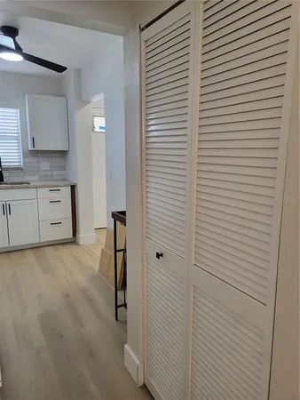 a room with a desk and a chair