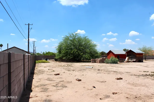 a view of a beach with a yard