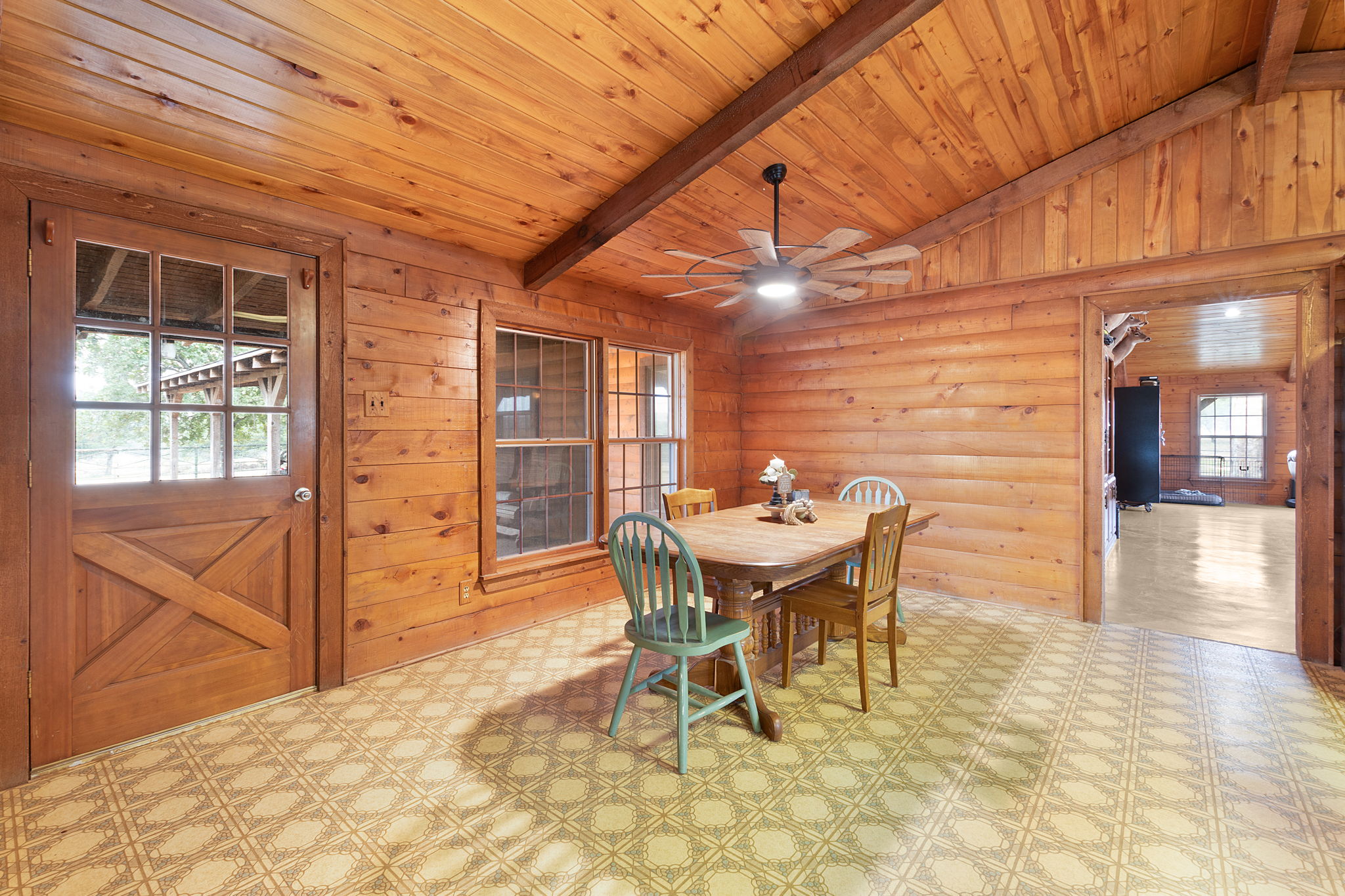 124 Old Mission Road Kempner, TX 76539 - Photo 11 of 40 a view of a dining room with furniture and wooden floor