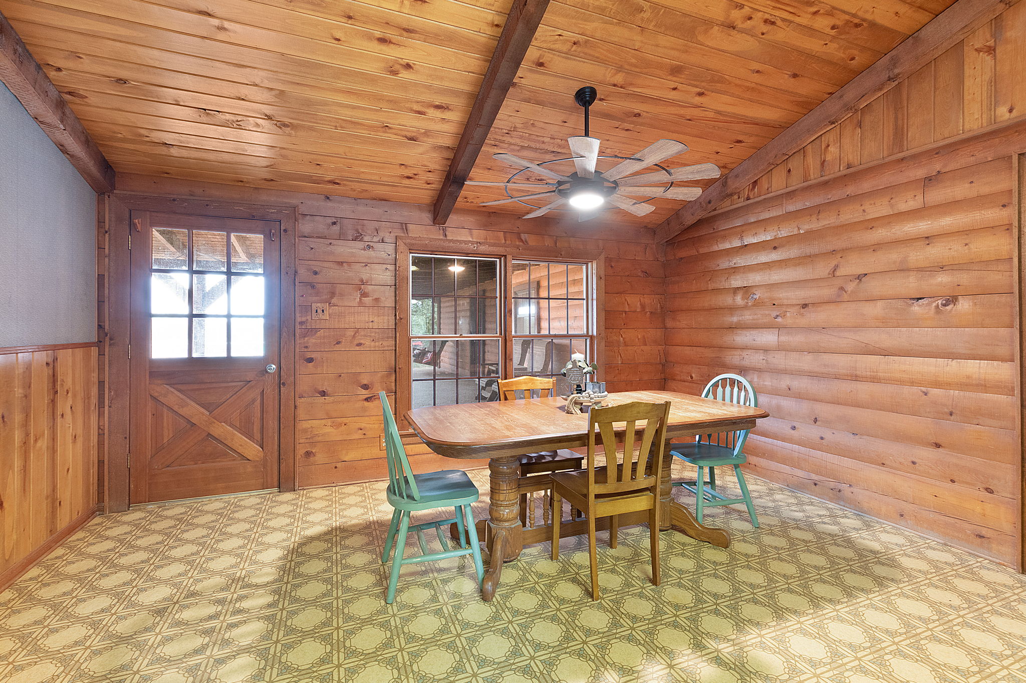 124 Old Mission Road Kempner, TX 76539 - Photo 10 of 40 a dining room with a wooden table and chairs