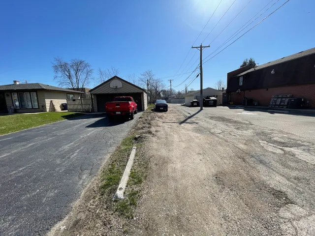 an aerial view of a city