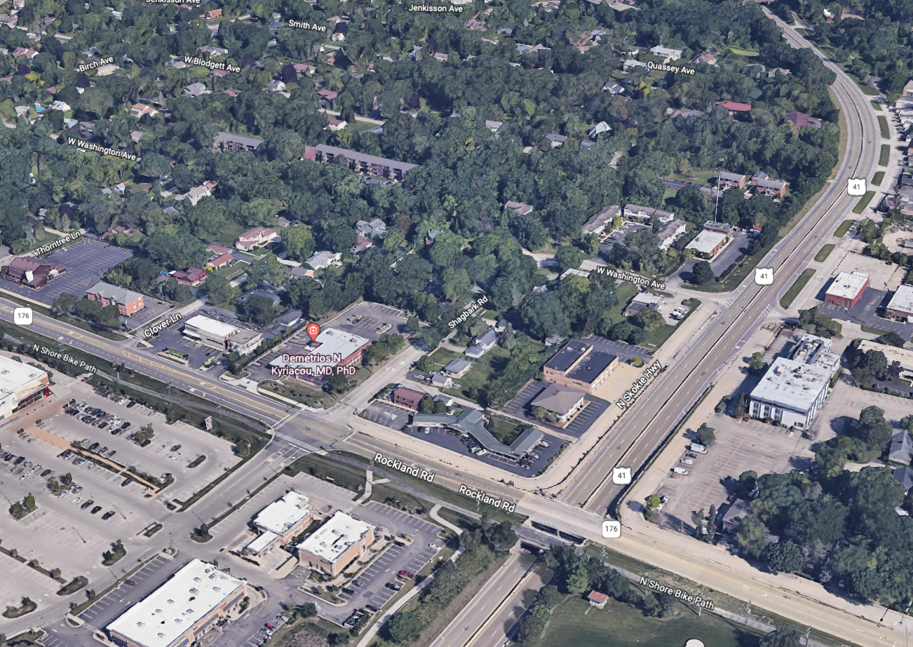 511 Rockland Road Lake Bluff, IL 60044 - Photo 9 of 35 an aerial view of a city