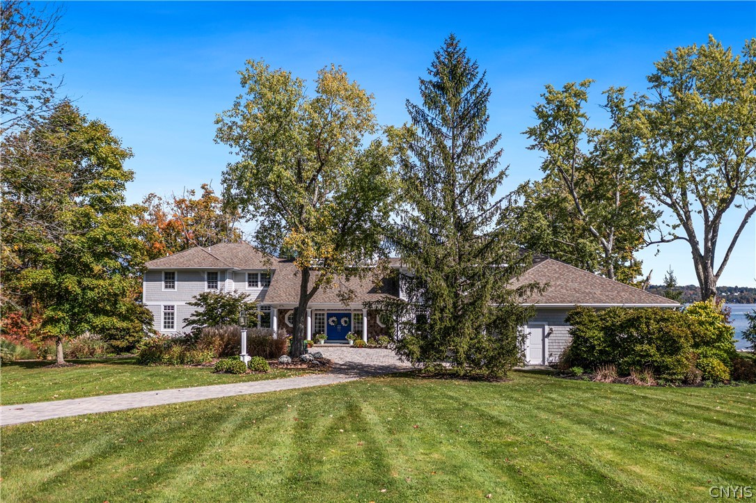1818 West Lake Road Skaneateles, NY 13152 - Photo 10 of 47 Front view of mansion on 2.5 acres on pristine Ska