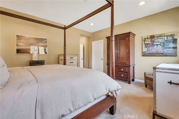 a view of backyard with seating area