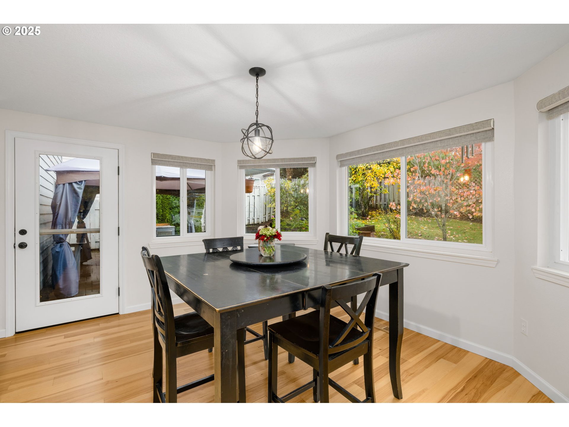 12808 Southwest Falcon Rise Drive Portland, OR 97223 - Photo 20 of 46 a view of a dining room with furniture wooden floor and chandelier