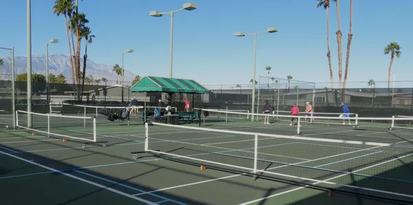 a view of a tennis court
