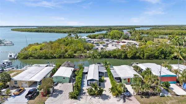 a view of a lake with a mountain in the background