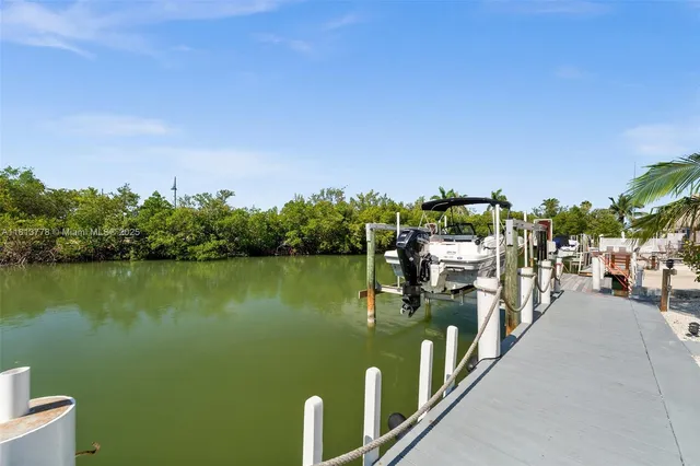 a view of a lake with houses