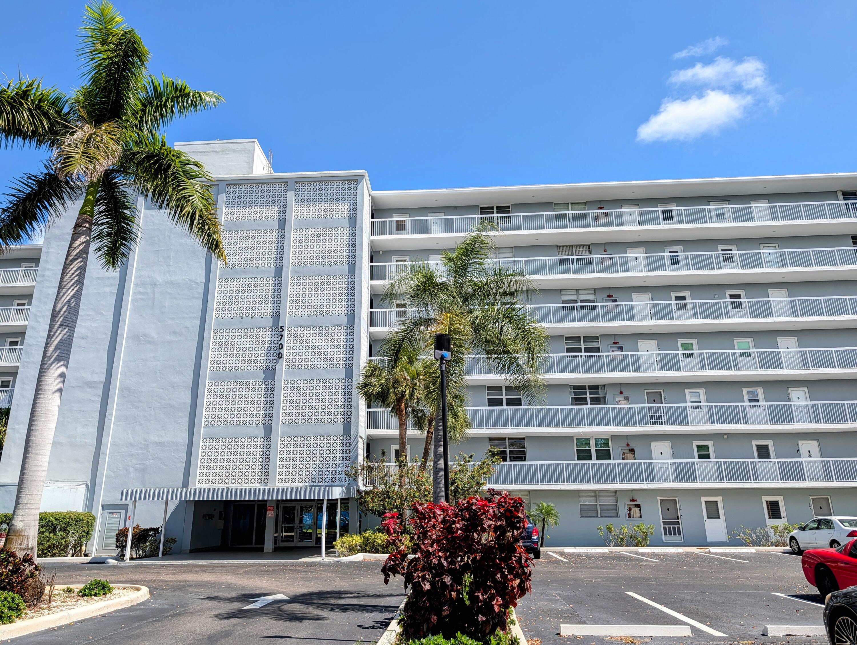 a front view of a building