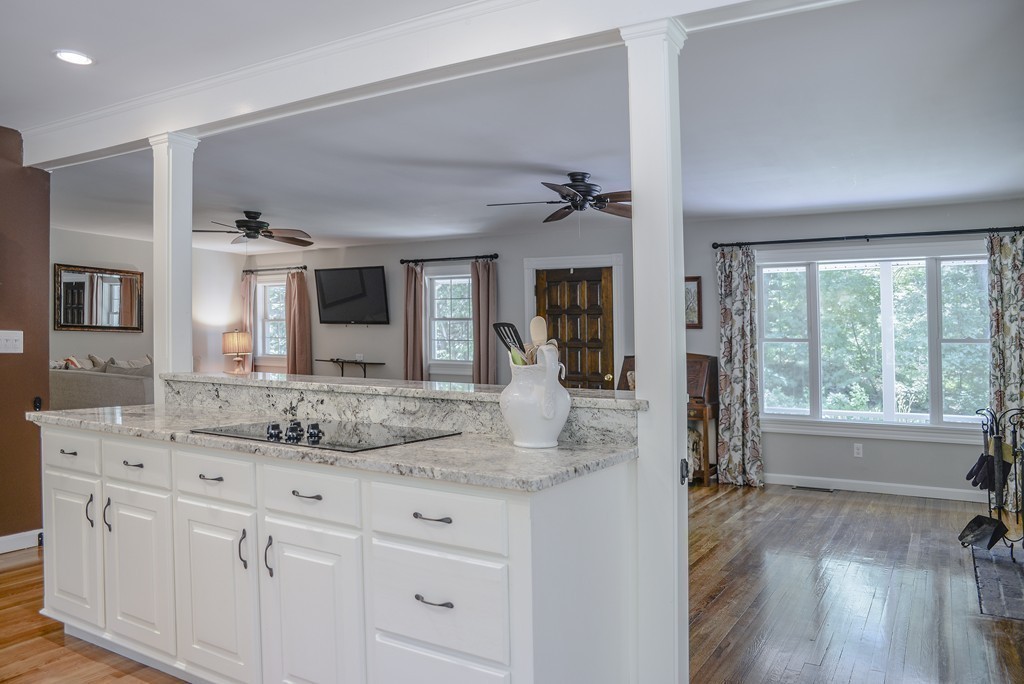 341 Main Street Boxford, MA 01921 - Photo 6 of 30 a bathroom with a sink double vanity granite and a mirror