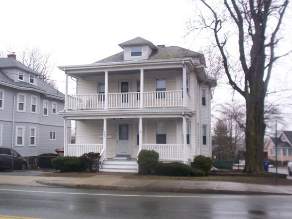 a front view of a house