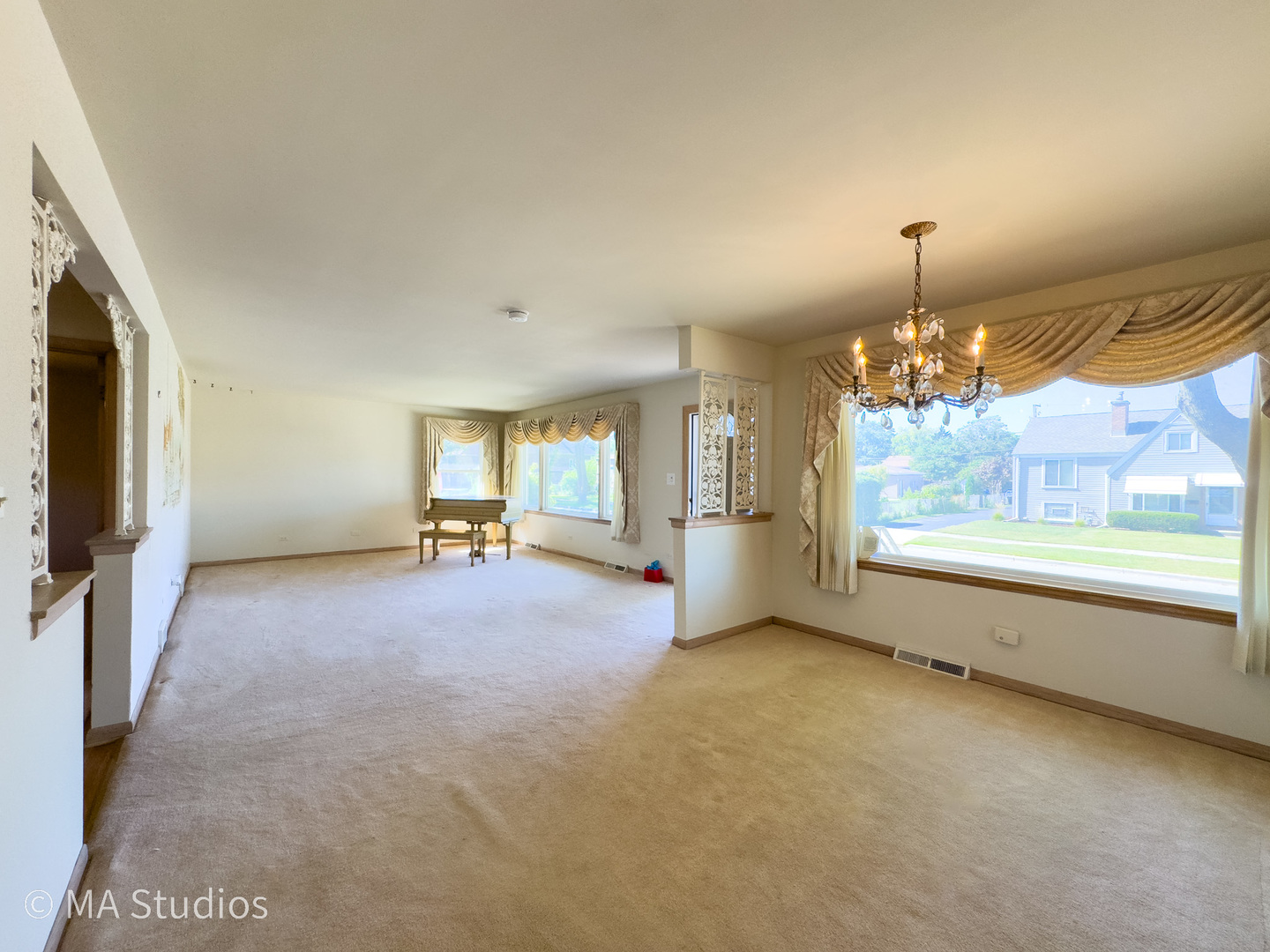 8636 40th Street Lyons, IL 60534 - Photo 5 of 50 a view of livingroom with window and fireplace