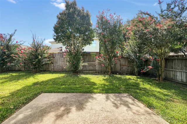 a view of a back yard of the house