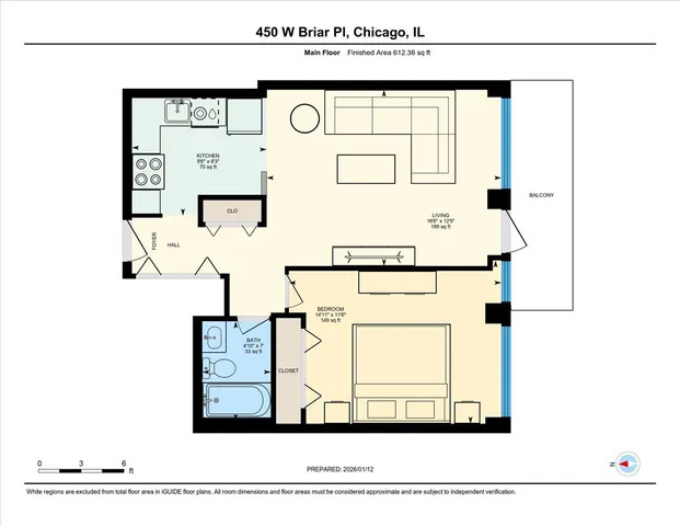 $299,000 | 450 West Briar Place, Unit 13D, Chicago, IL 60657