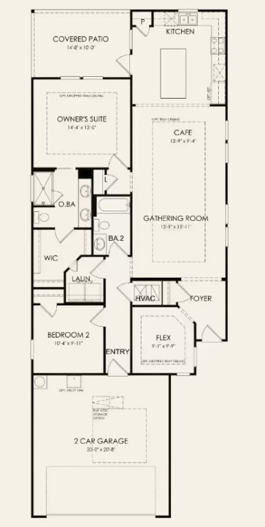 192 Frontera Drive Bastrop, TX 78602 - Photo 2 of 15 Del Webb Homes, Compass/FC201, floor plan