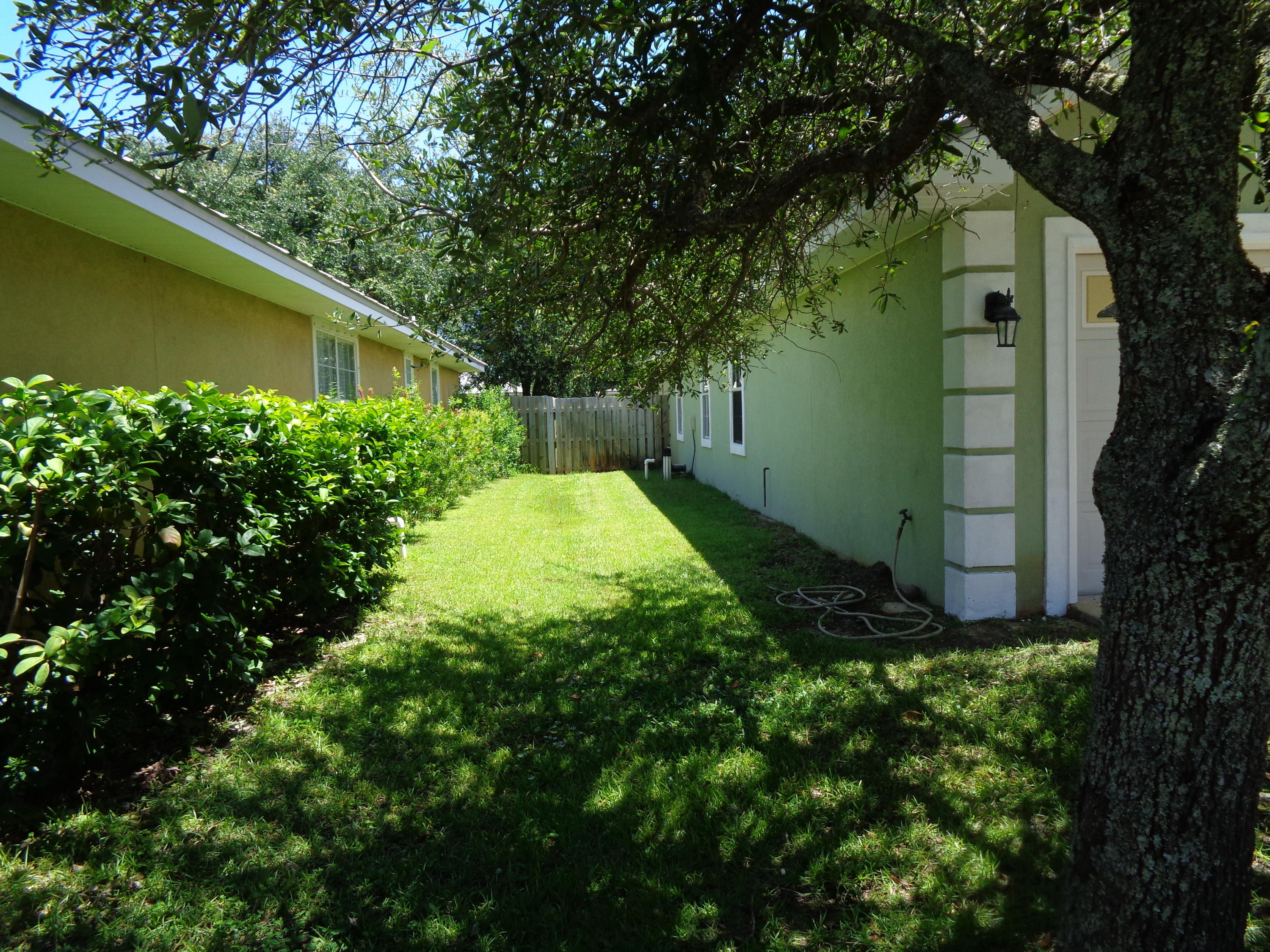 Left front side yard
