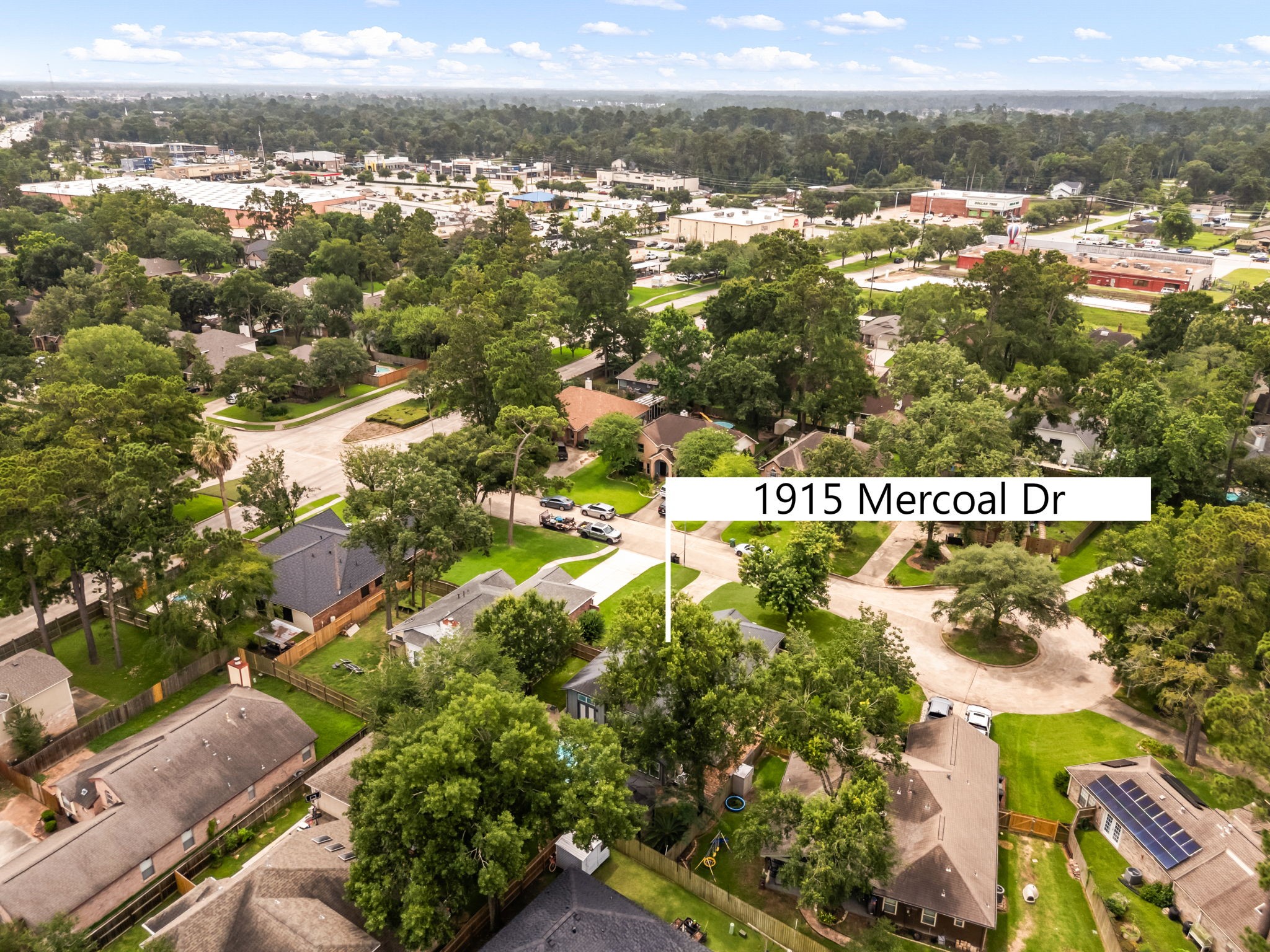 1915 Mercoal Drive Spring, TX 77386 - Photo 46 of 50 Wide aerial view of the surrounding neighborhood and convenient location.
