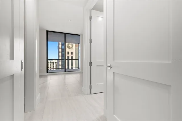 a workspace with furniture and bookshelf