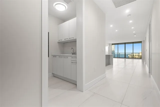 a view of city with tall buildings