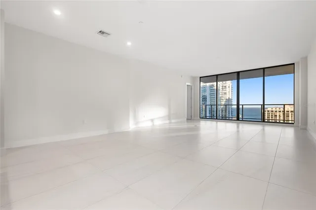 a view of balcony with city view