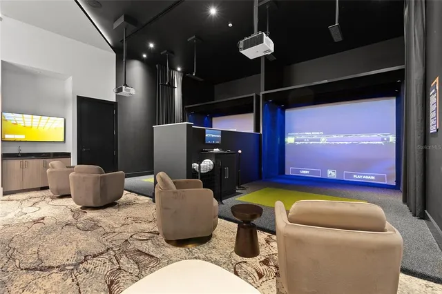 a view of a city with tall buildings