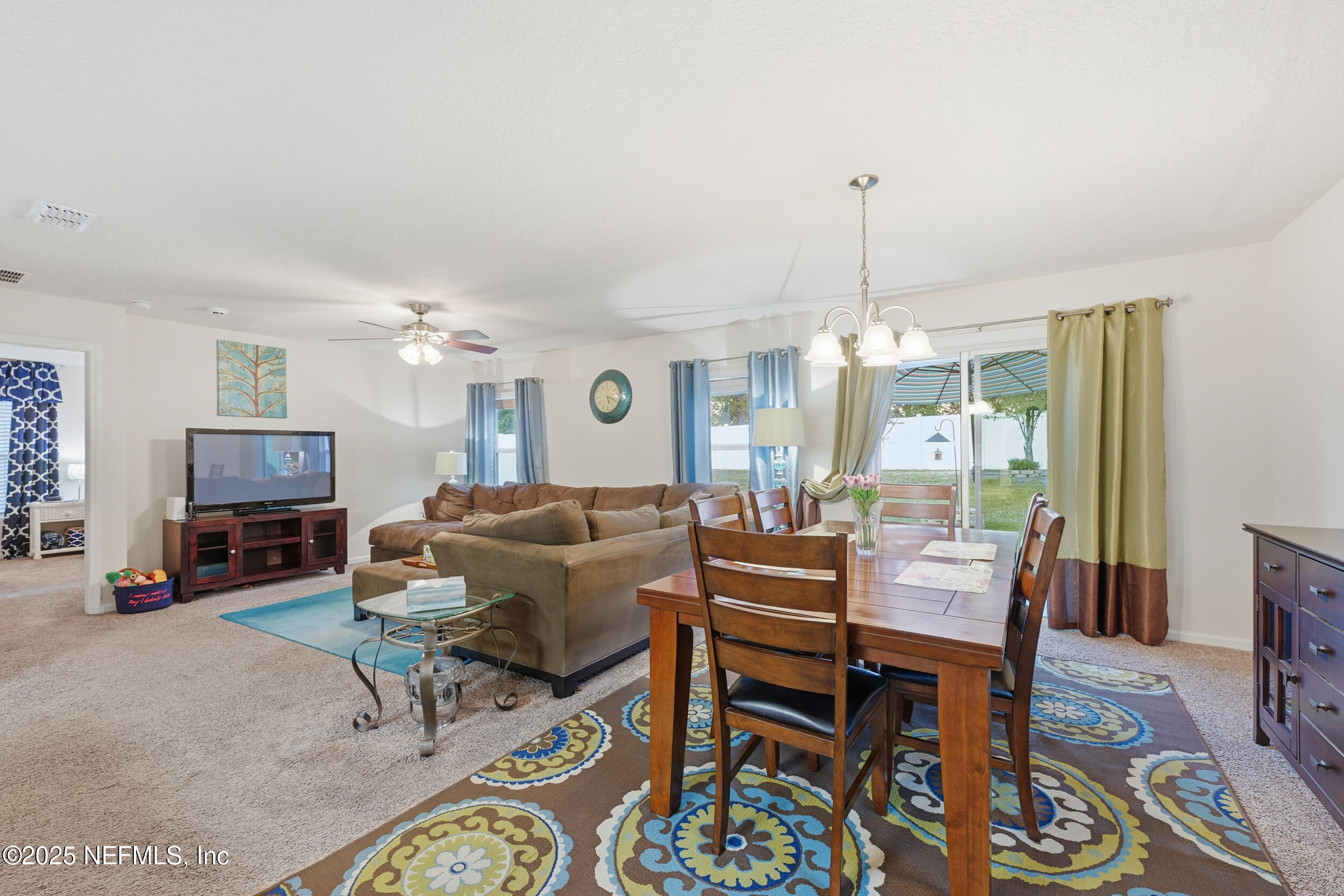 4068 Great Falls Loop Middleburg, FL 32068 - Photo 14 of 36 a living room with fireplace furniture and a flat screen tv