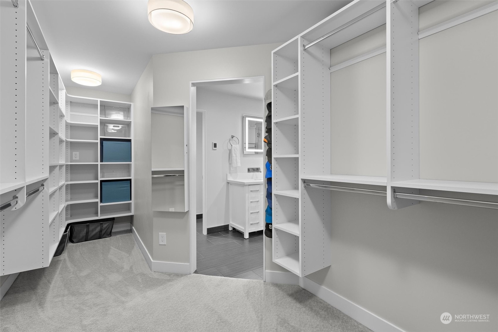 9631 Northeast 198th Street Bothell, WA 98011 - Photo 16 of 40 a view of walk in closet with empty racks