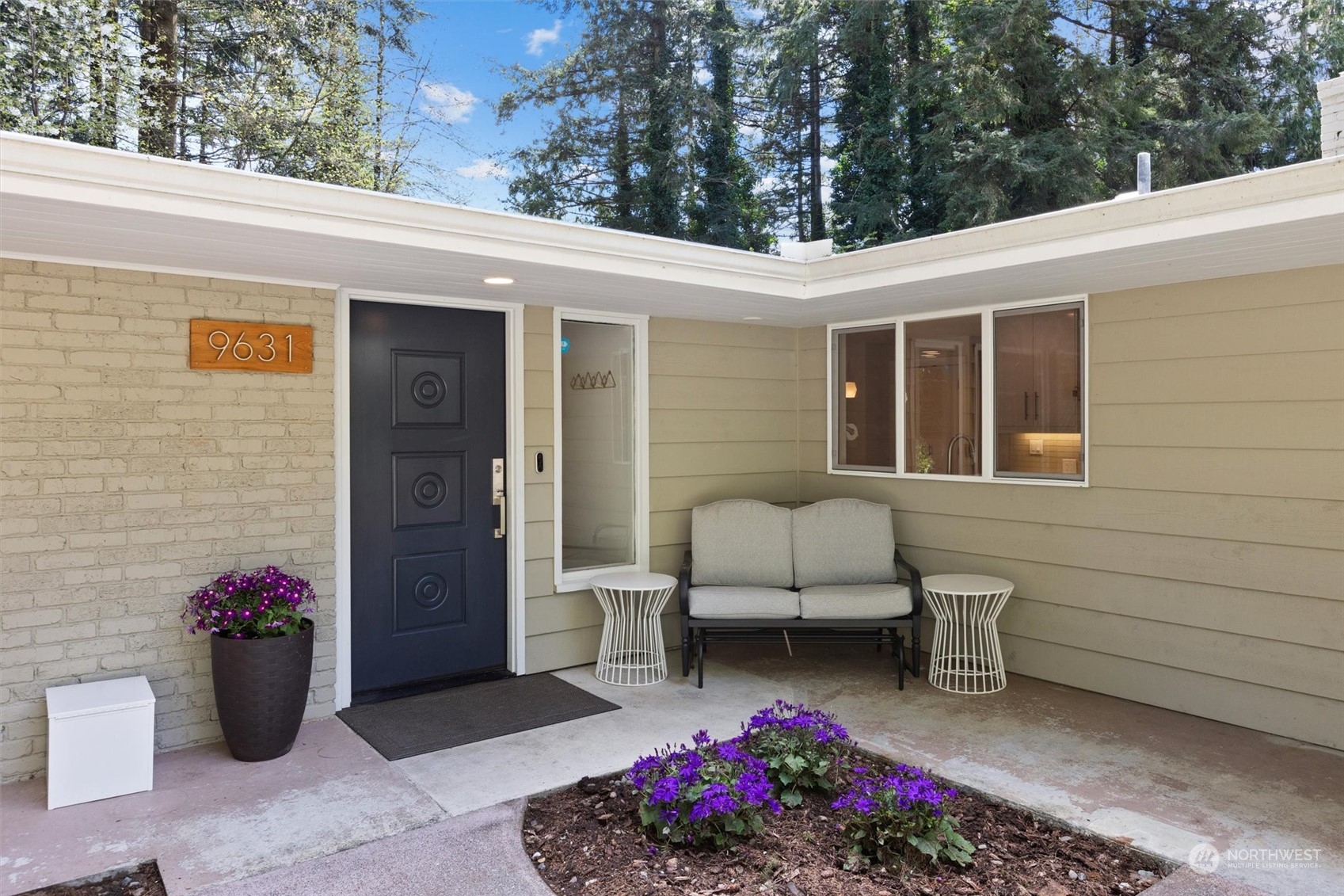9631 Northeast 198th Street Bothell, WA 98011 - Photo 3 of 40 a view of a patio with chair and tables back yard of the house