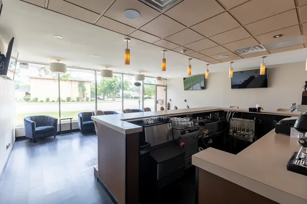 a close view of a shower