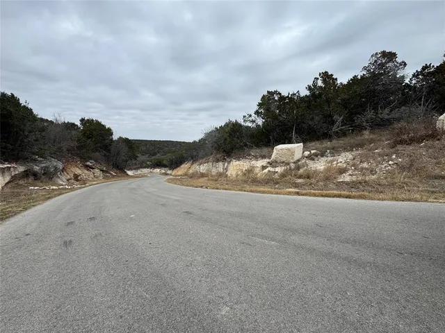 a view of a road with snow on the road