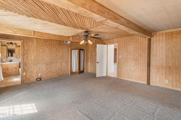 a view of a room with an entryway