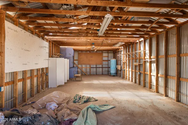 a view of a water heater room