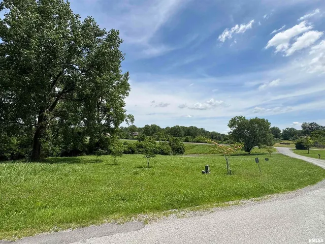 a view of a green field with clear sky