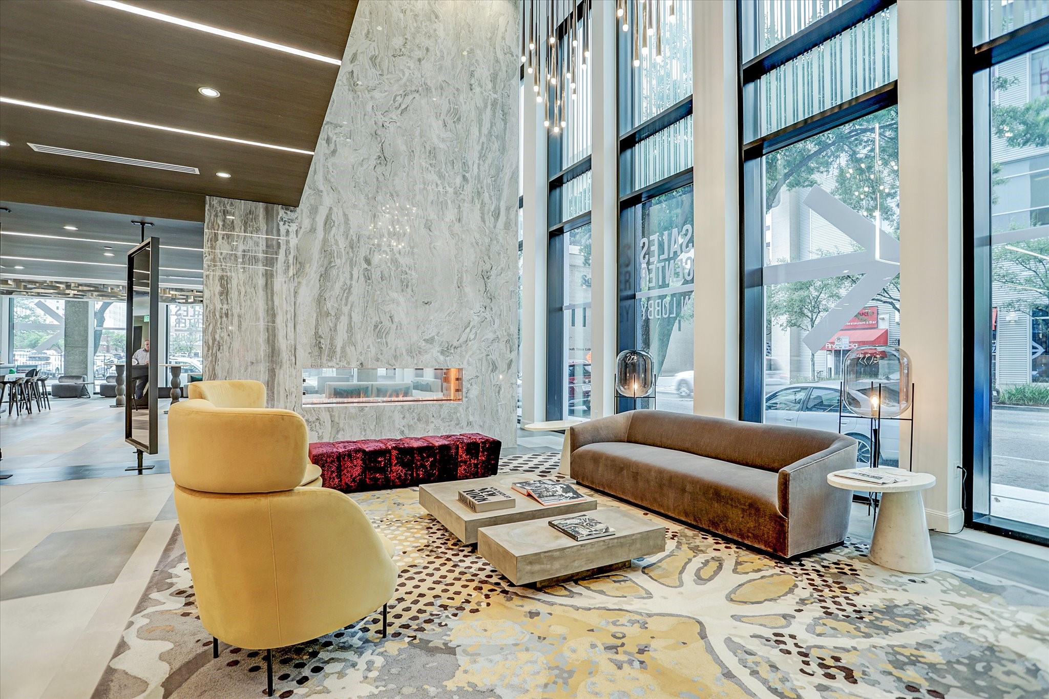 1211 Caroline Street, Unit 1007 Houston, TX 77002 - Photo 20 of 46 a living room with furniture and a large window