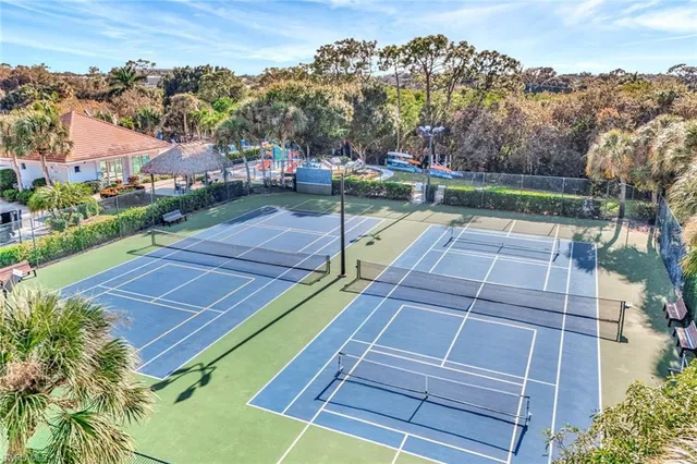 a view of a tennis court