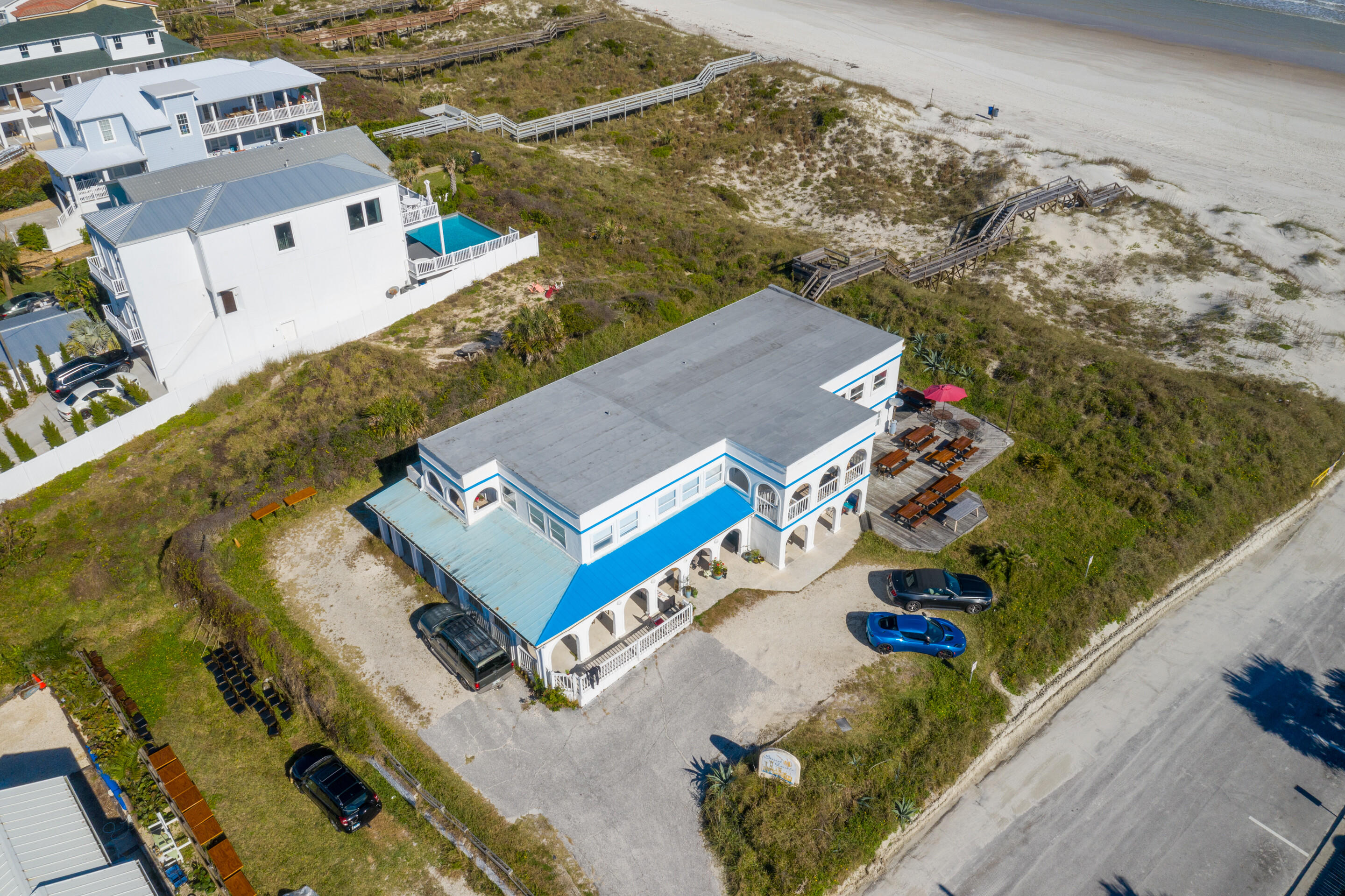 50 Cubbedge Road St. Augustine, FL 32080 - Photo 24 of 26 an aerial view of a house with a garden