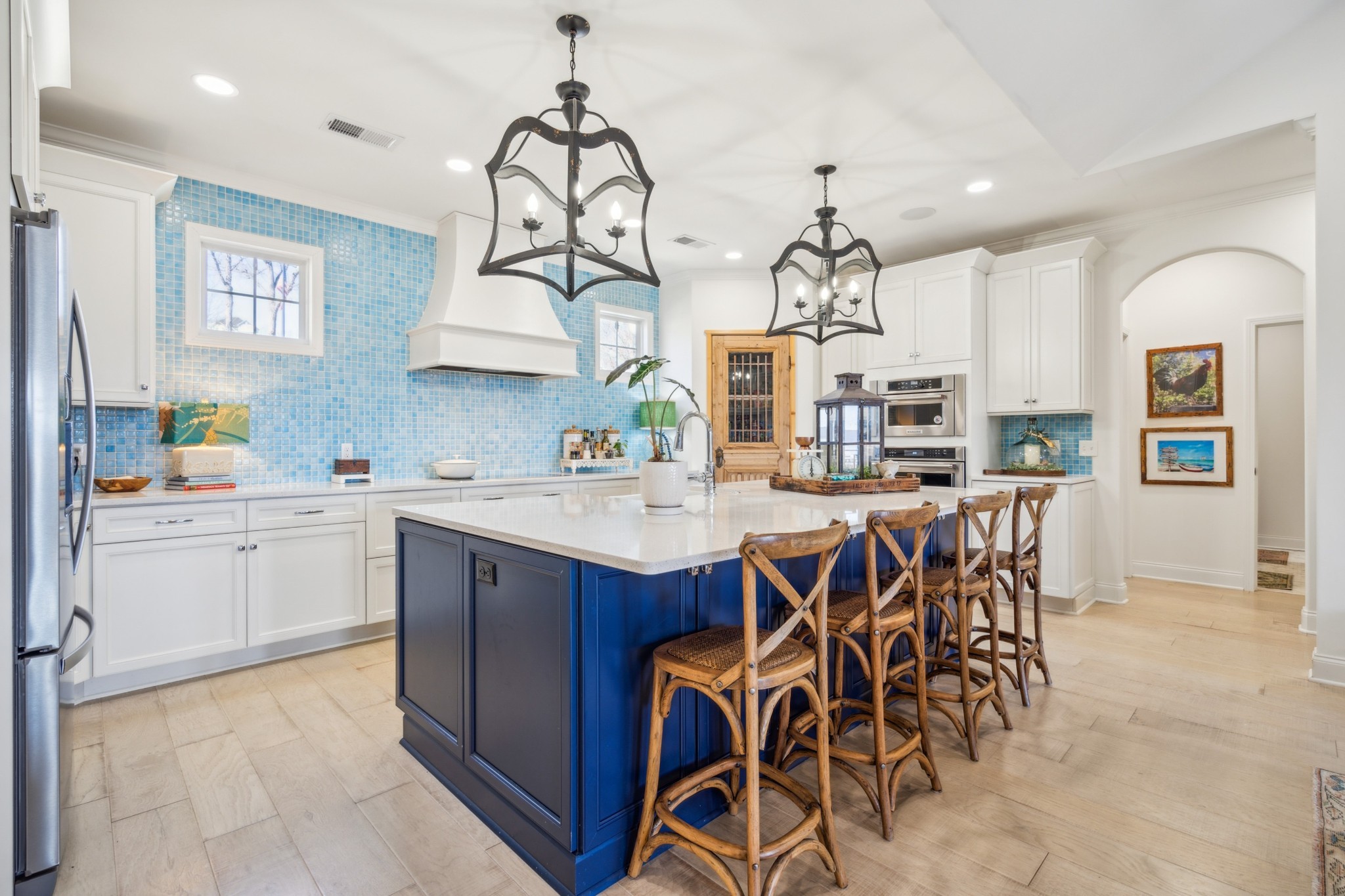 15 Barbara Road Buchanan, TN 38222 - Photo 7 of 35 a kitchen with a dining table chairs sink and white cabinets