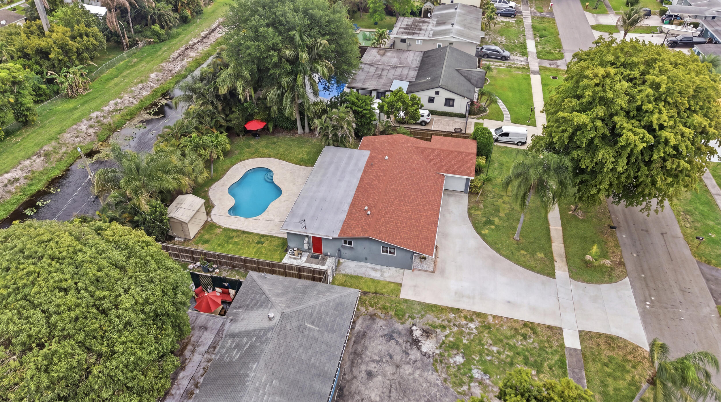 316 Riverdale Road Palm Springs, FL 33461 - Photo 33 of 35 Aerial