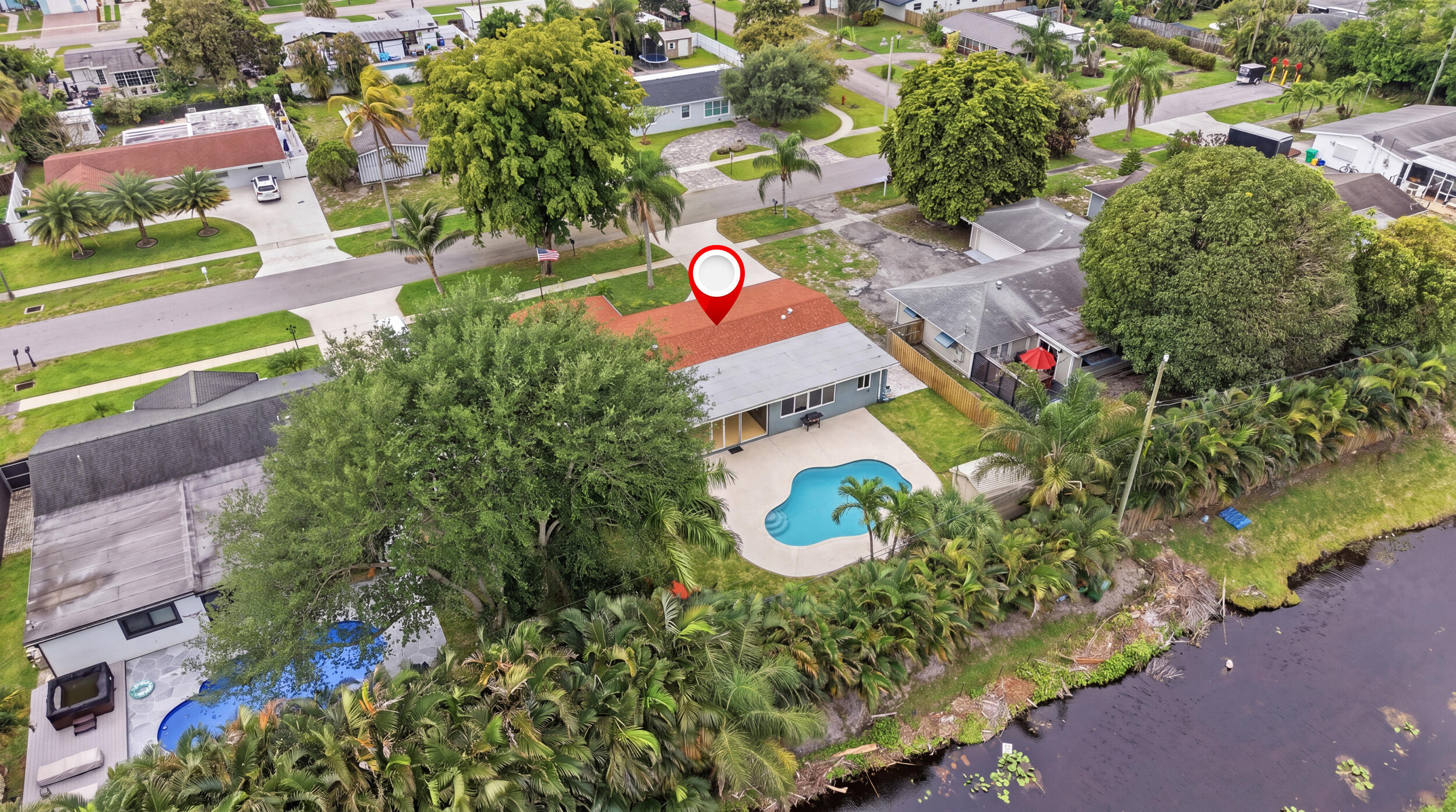 316 Riverdale Road Palm Springs, FL 33461 - Photo 35 of 35 Aerial