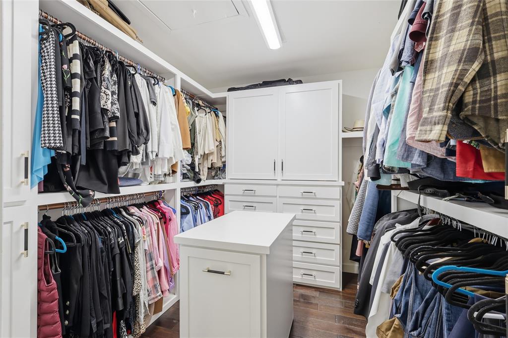 243 South King Road Heath, TX 75126 - Photo 26 of 40 a view of walk in closet with clothes and shoes