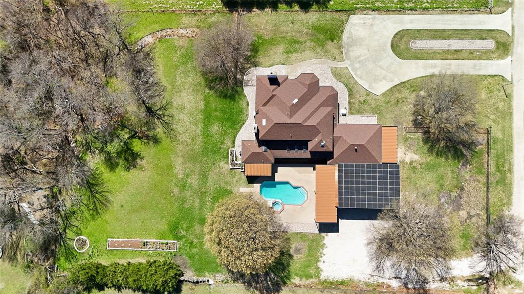 243 South King Road Heath, TX 75126 - Photo 36 of 40 an aerial view of a house with garden space and street view